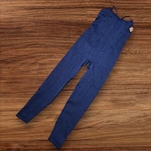 Victoria's Secret PINK Active Navy Blue Stretch Onesie Jumpsuit NWT